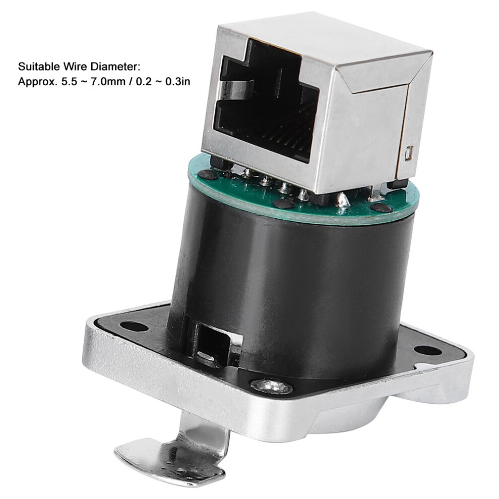 RJ45 Angled Connector 2Pcs Fire Retardant