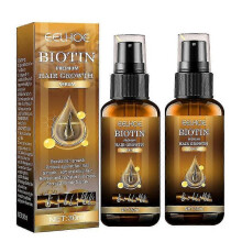 (2pcs)Biotin Hair Drowth Spray Castor Oil Treatment Serum Anti Hair Loss For Women Men