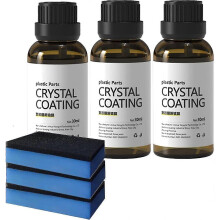 (3pcs) Plastic Parts Crystal Coating, Easy To Use Car Refresher, Great Gloss Protection
