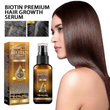 (1 pcs)Biotin Hair Drowth Spray Castor Oil Treatment Serum Anti Hair Loss For Women Men