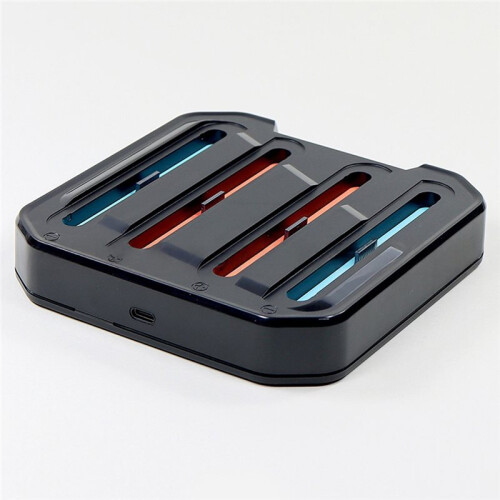 2 Left and Right Controllers 4-in-1 Charging Dock with Charging Warning Light Overcharge Protection 2