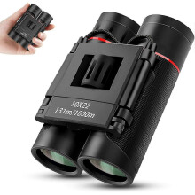Mini Binoculars 10x22 Hd Compact Binoculars for Children Adults, Outdoor Foldable Telescope(black)