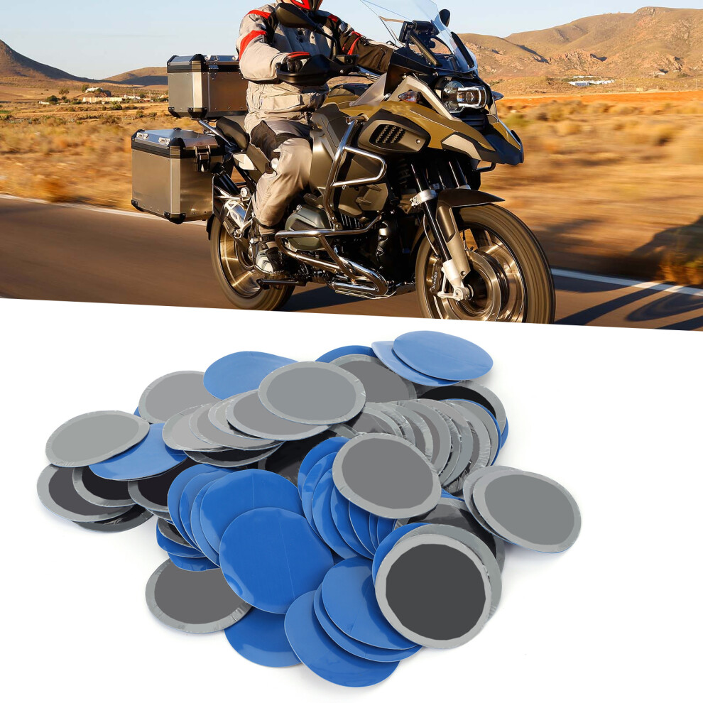 80Pcs Universal Tire Repair Patches, 58Mm Rubber Rubber 7891392129515