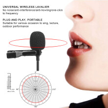 One for One Wireless Lavalier Microphone Loudspeaker UHF 610-675MHz