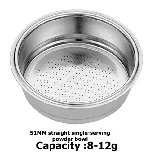 3pcs 51mm Stainless Steel Coffee Filter Basket, Reusable Coffee Machine Filter for Single/Double/Four Cup 2