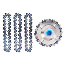 Wood Carving Chain Disc - with 3 PCS of Extra Circlets, 5/8 inch Arbor Wheel Grinding, Shaping Circular Chainsaw Disk