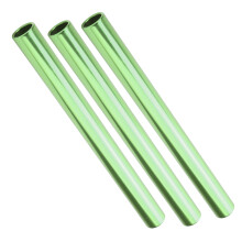 Set of 3 Green Aluminum Alloy Sprint Batons with Electroplating Finish