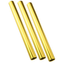 3pcs Aluminum Alloy Sprint Batons Gold for Relay Race Track & Field Sports