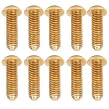 50Pcs Copper M6x20 Round Hex Socket Screws Fastener Hardware