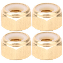 50 Pcs Self-Locking Copper Nuts M3-M6 Durable Anti-Loosen Hardware Fasteners