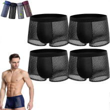 (4pcs-e, 4X-Large) Bamboo Fiber Boxer Briefs, Boxer Briefs, Bamboo Fiber Boxer Shorts, Box Hero Bamboo Boxers Ssbgv