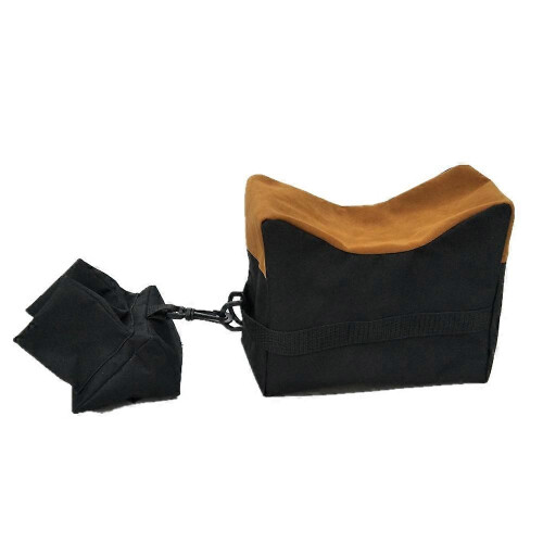 (black) Empty Hunting Sandbag Set Front Rear Support Rifle Rest Bag