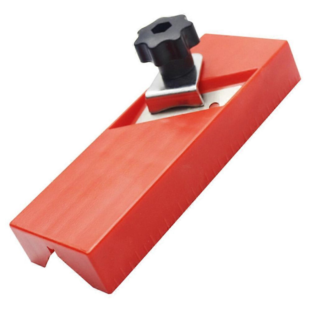 (Red) Woodworking Planer Manual Plasterboard Wood 45 Degree Carpenter Chamfer Tool Qinhai 3364226084075