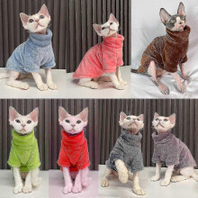 (Dark grey, M) Hairless Cat Hoodie Hairless Cat Coat Sphynx Cat Hoodie Hairless Cat Clothes