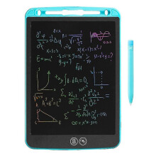 (Blue, 12 inch) Portable Lcd Drawing Tablet Digital Writing Pad Lcd Colorful Screen Partial Erasable Drawing Pad With Stylus Pen