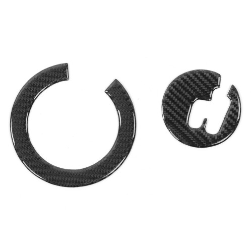 2Pcs Carbon Fiber Gear Shift Panel Cover for Prius 2012-2015 RHD 2