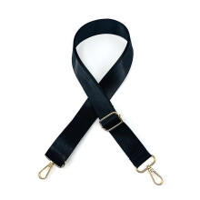 (Black Two inch webbing) Replacement Handbag Shoulder Strap Shoulder Crossbody Bag Strap compatible with DIY Purse