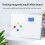 Swivel Double Sided Writing Board 40x30cm Magnetic-white frame 5