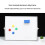Swivel Double Sided Writing Board 40x30cm Magnetic-white frame 7