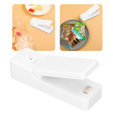 Mini Portable USB Sealing Machine for Food, 400mAh, White