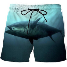 (CBDK-2606, M) Summer Men Women colorful mushrooms Pants 3D Print Fashion Beach Shorts black swimming sports casual shorts