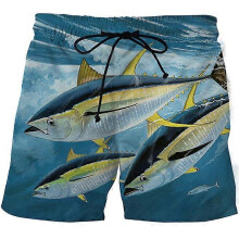 (CBDK-2604, XL) Summer Men Women colorful mushrooms Pants 3D Print Fashion Beach Shorts black swimming sports casual shorts