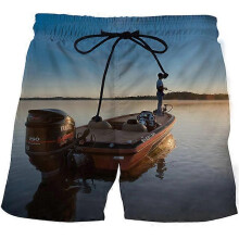 (CBDK-2602, XL) Summer Men Women colorful mushrooms Pants 3D Print Fashion Beach Shorts black swimming sports casual shorts