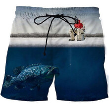 (CBDK-2611, S) Summer Men Women colorful mushrooms Pants 3D Print Fashion Beach Shorts black swimming sports casual shorts