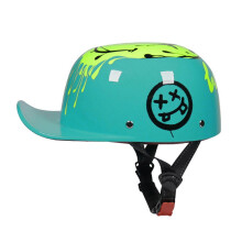 (Clown, L) Baseball Cap Style Helmet Retro Motorcycle Scooter Cruiser Chopper Half Helmets
