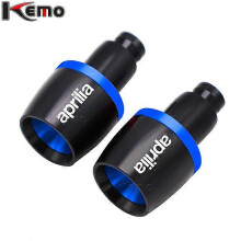 (Blue) Motorcycle Handlebar Grips Cap Plug compatible with Aprilia RSV RSV4 RSV1000/R Caponord 1200 Dorsoduro 750 Shiver Tuono 1000/R V4R RS125
