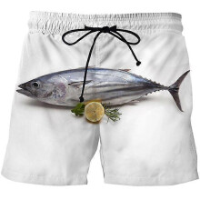 (CBDK-2608, M) Summer Men Women colorful mushrooms Pants 3D Print Fashion Beach Shorts black swimming sports casual shorts