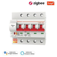 (25A 3) 1P/2P/3P/4P Tuya Zigbee Smart Circuit Breaker 16A-125A Automatic Switch Overload Short Circuit Works