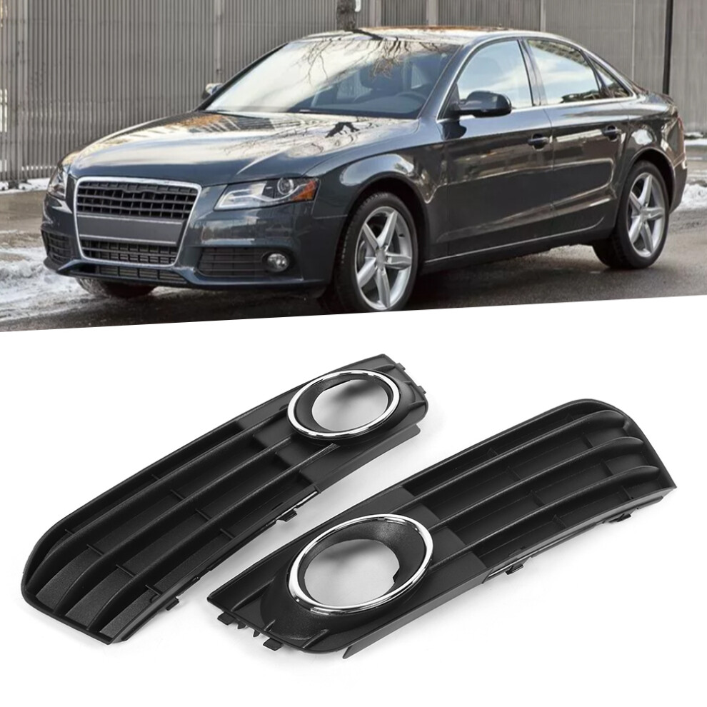 Pair Fog Lamp Grille A4 B8 0912 Left Right 7790334536407