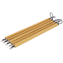 5Pcs Vintage Bamboo Dip Pen Set for Calligraphy & Drawing, 18cm