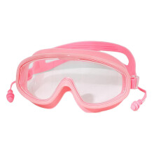 (Pink, Large) 1 Set Swimming Goggles Panoramic View Free Adjustment Waterproof Hd-compatible Anti-fog Large Frame Swimming Glasses Pool Accessory