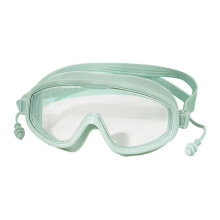 (Green, Small) 1 Set Swimming Goggles Panoramic View Free Adjustment Waterproof Hd-compatible Anti-fog Large Frame Swimming Glasses Pool Accessory