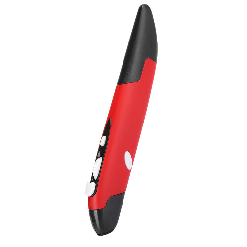 Wireless Red Pen-Type Mouse PR-03, 10m, 1600 DPI, 4 Keys 2