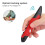 Wireless Red Pen-Type Mouse PR-03, 10m, 1600 DPI, 4 Keys 7