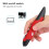 Wireless Red Pen-Type Mouse PR-03, 10m, 1600 DPI, 4 Keys 10