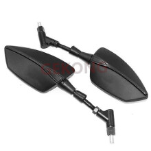 (NO LOGO Black) SH 125 Motorcycle Mirrors compatible with Honda SH125i SH150i SH 125i 150i SH125 SH150 Screw Thread Left Right Rear Rearview Mirrors