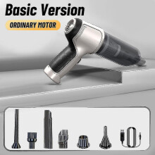 (basic) Car Vacuum Cleaner 95000pa Powerful Wireless Handheld Cleaning Machine Strong Suction Portable Vacuum Cleaner compatible with Car And Home-hy