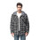 (S, Grey) Men's Sherpa Lined Jacket Flannel Plaid Jacket 1