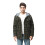 (M,Green)Men's Sherpa Lined Jacket Flannel Plaid Jacket 1