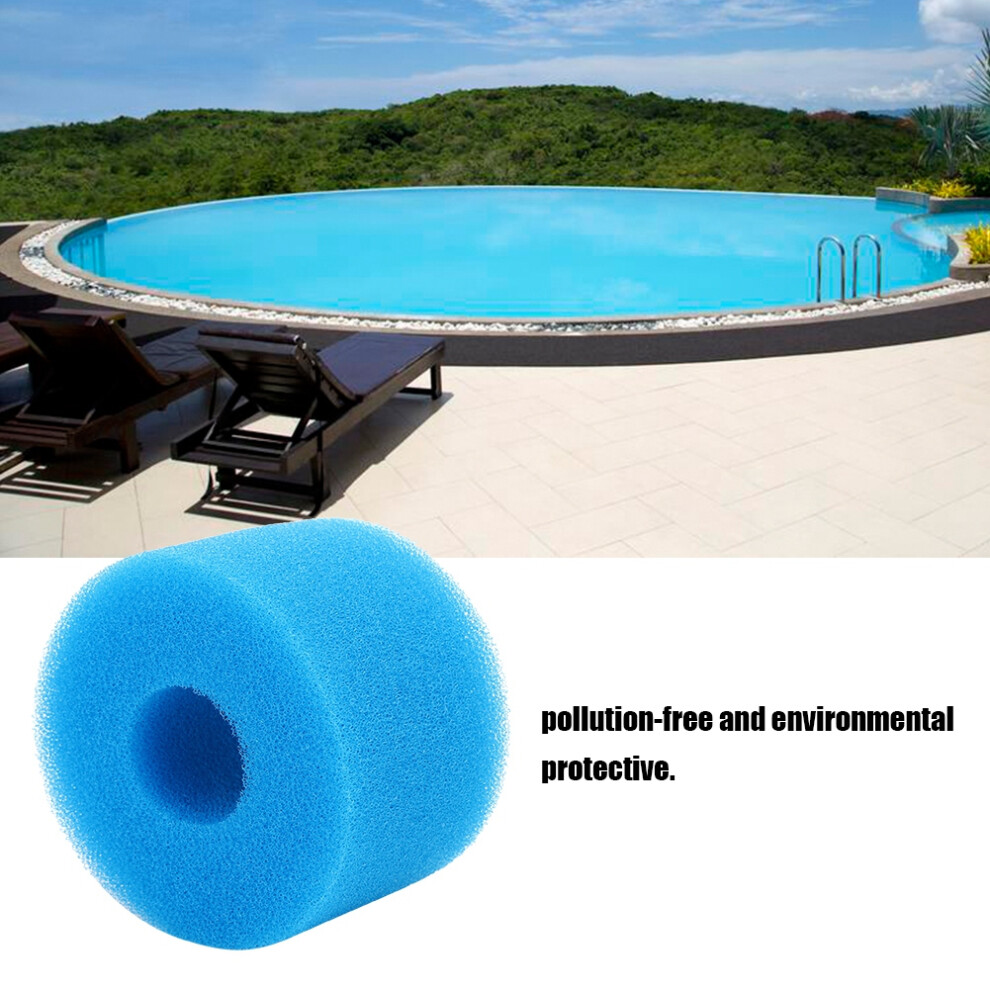Washable Pool Filter Element Sponge Blue