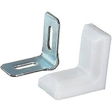 40 Pcs Metal Plastic L Shaped Angle Bracket, L Shape Cover Right Angle Corner Brace - DD
