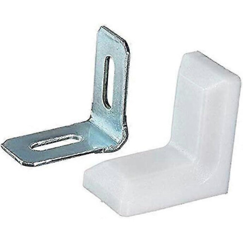 40 Pcs Metal Plastic L Shaped Angle Bracket, L Shape Cover Right Angle Corner Brace - DD