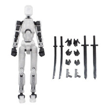 (Black transparent)T13 Action Figure, Titan 13 Action Figure, Robot Action Figure,3D Printed Action