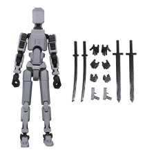 (Black gray)T13 Action Figure, Titan 13 Action Figure, Robot Action Figure,3D Printed Action