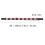 Sublimation Guitar Strap PT-307, Black/White/Red, 92-156cm 3