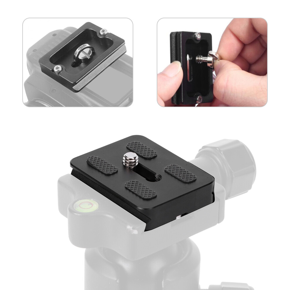 Universal Aluminum Alloy Quick Release Plate Adapter 38X50mm Black 9481392393764